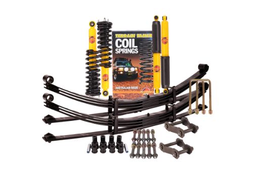 SUSP.KIT INC STRUT ASSY SHOCKS SPRINGS PINS U-BOLTS BUSHES