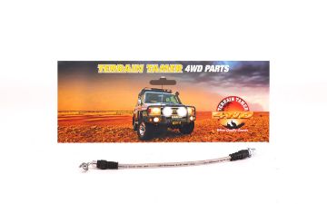 BRAIDED BRAKE HOSE REAR R/H