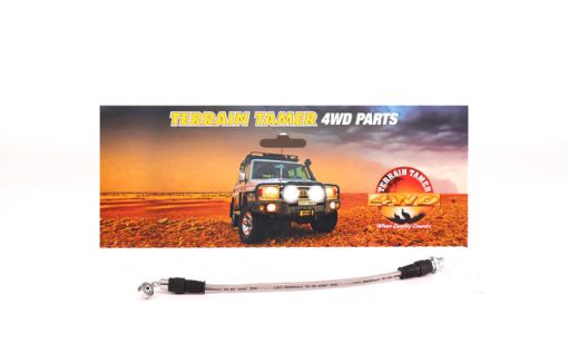 BRAIDED BRAKE HOSE REAR R/H