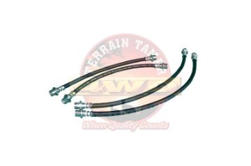 HOSE KIT BRAKE FRONT AND REAR 50MM LONGER THAN ORIGINAL