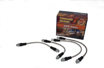 BRAIDED BRAKE HOSE KIT SUIT RAISED SUSPENSION