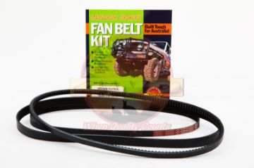 FAN BELT KIT FAN POWER STEERING & A/C TB48E 4.8L PETROL