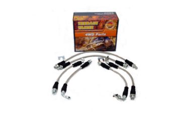 BRAIDED BRAKE HOSE KIT SUIT 2" RAISED SUSPENSION