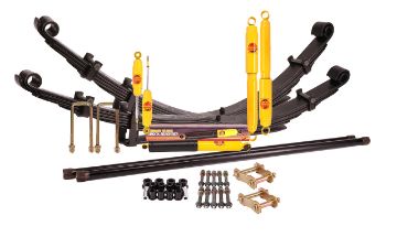 SUSP.KIT INC SHOCKS SPRINGS BUSHES PINS TORSION BAR U-BOLTS