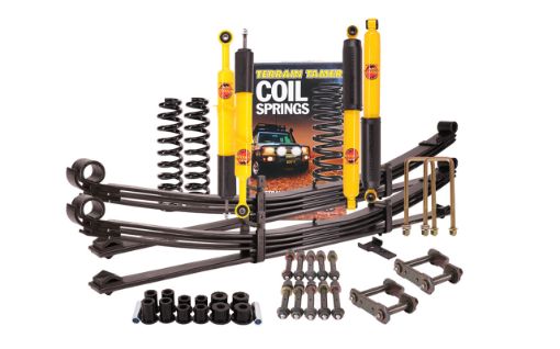 SUSPENSION KIT INC SHOCKS COIL SPRINGS UPPER CONTROL ARMS