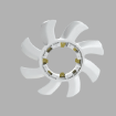 FAN BLADE 6 BLADES H 2F 45MM PCD 4 BOLT MOUNT NON VISCOUS