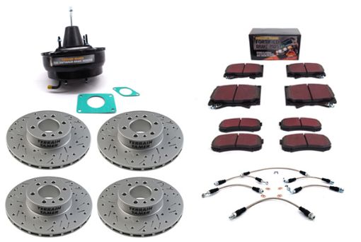 TT FORTIFIED BRAKE UPGRADE KIT DRUM REAR SUITS ABS W/O VSC