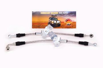 BRAIDED BRAKE HOSE KIT FRONT SUITS BIG BRAKE KIT TTBBK06