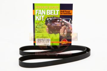 FAN BELT KIT WITH A/C ZD30T 3.0L DIESEL PRADO KDJ90 KDJ120