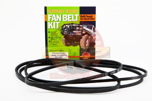 FAN BELT KIT FAN POWER STEERING & A/C TB45E 4.5L PETROL