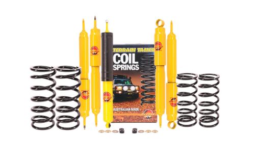 SUSP.KIT INC SHOCKS COIL SPRINGS STR DAMPER DEFENDER 130