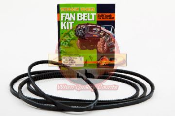 FAN BELT KIT FAN POWER STEERING & A/C PATROL GQ RD28T