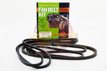 FAN BELT KIT FAN POWER STEERING & A/C 4JB1T 2.8L DIESEL 97-