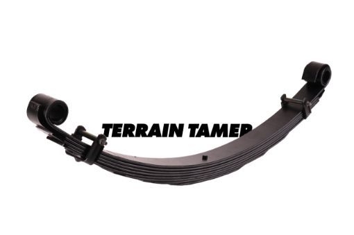 LEAF SPRING FRONT RAISED 50MM TO 70KG WITH BULL BAR