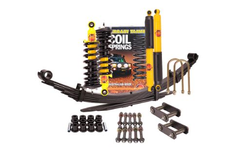 SUSP KIT INC STRUTS SHOCKS BUSHES PIN KIT U BOLTS LEAF REAR