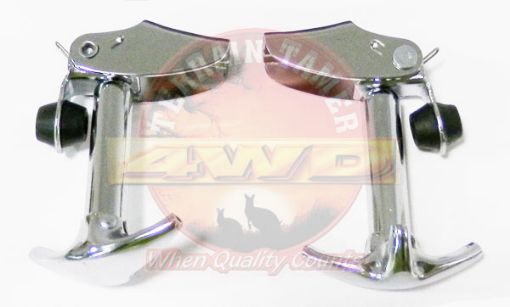 KIT BONNET CATCH PAIR CHROME