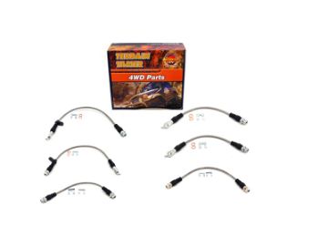 BRAIDED BRAKE HOSE KIT SUIT RAISED SUSPENSION