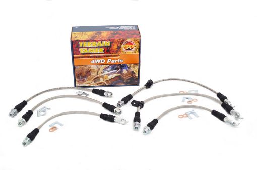 BRAIDED BRAKE HOSE KIT SUIT RAISED SUSPENSION