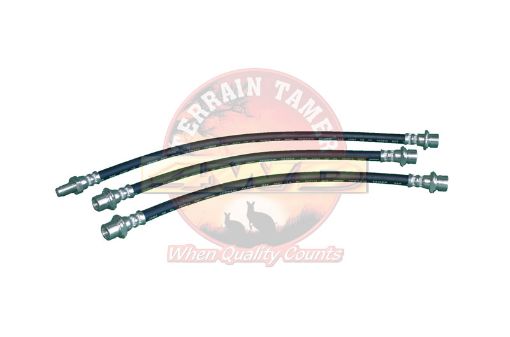 HOSE KIT BRAKE FRONT AND REAR 50MM LONGER WITHOUT VSC