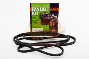 FAN BELT KIT FAN POWER STEERING & A/C 4JB1 2.8L DIESEL