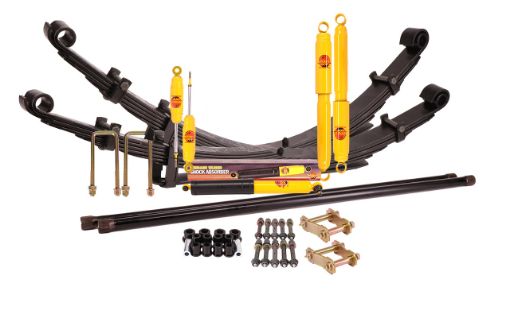 SUSP.KIT INC SHOCKS SPRINGS BUSHES PINS TORSION BAR U-BOLTS