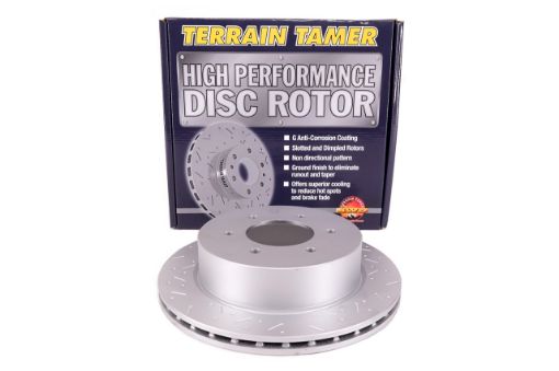 T/T  DIMPLED & SLOTTED DISC ROTOR REAR